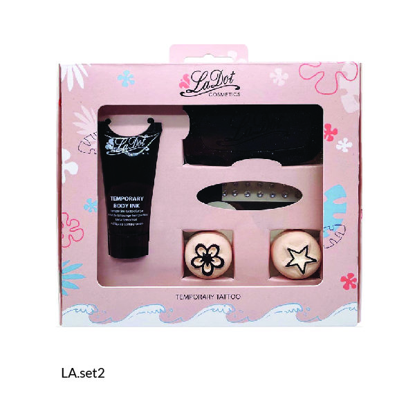 Kit de démarrage duo : Stone Fleur et étoile + Strass et encre pour Tatouages éphémères