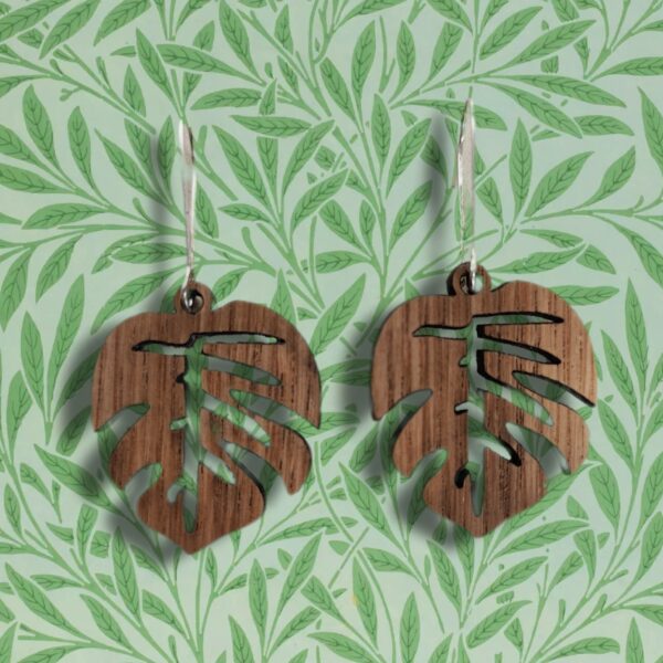 Boucle d'oreille en bois