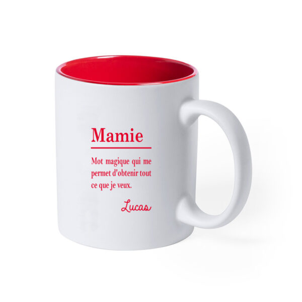 Mug gravure laser "Mamie"