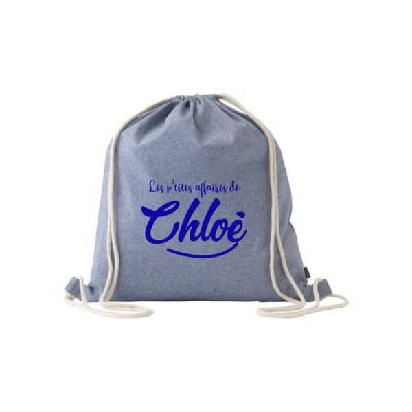 Gym bag coton recyclé "Les p'tites affaires de" – Image 2