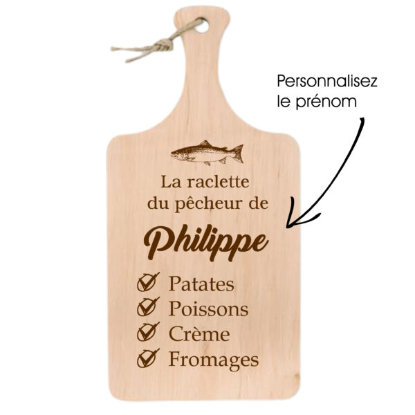 Planche raclette "La raclette du pêcheur"