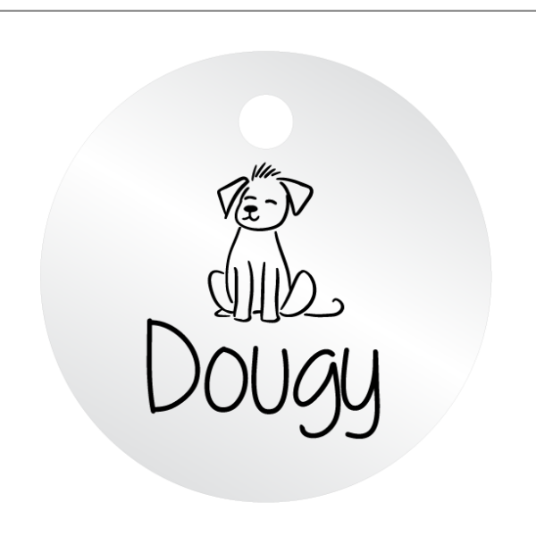 Médailles chien personnalisées Dougy