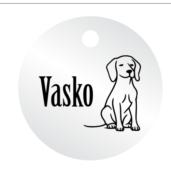 Médailles chien personnalisées Vasko