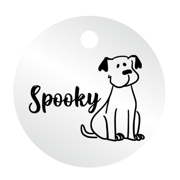 Médailles chien personnalisées Spooky