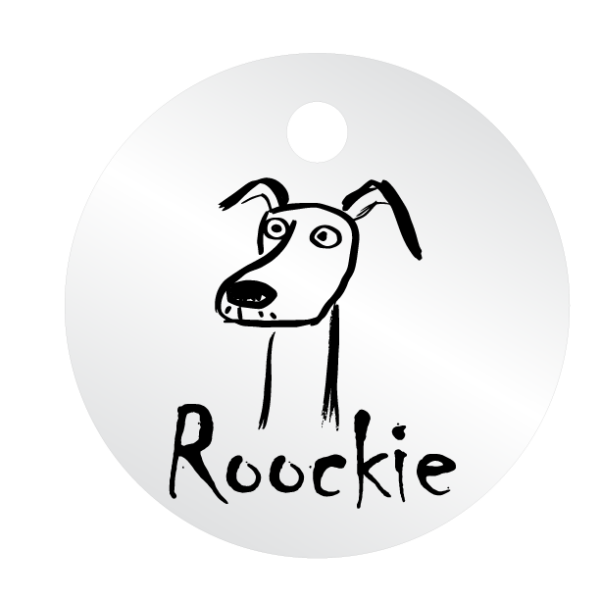 Médailles chien personnalisées Roockie