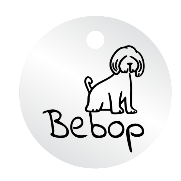 Médailles chien personnalisées Bebop