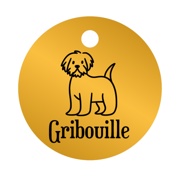 Médailles chien personnalisées Gribouille – Image 4