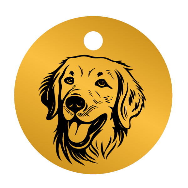 Médailles chien personnalisées Golden Retriever