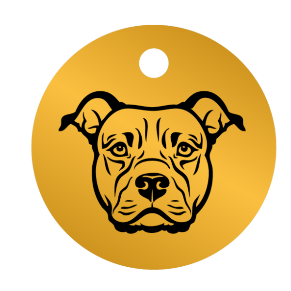 Médailles chien personnalisées Pit Bull